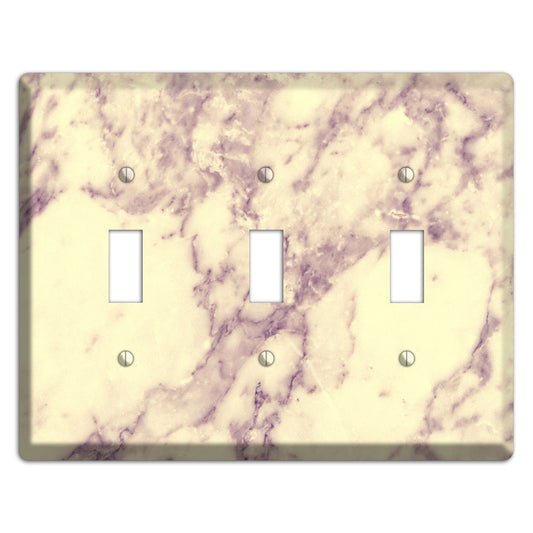 Champagne Marble 3 Toggle Wallplate