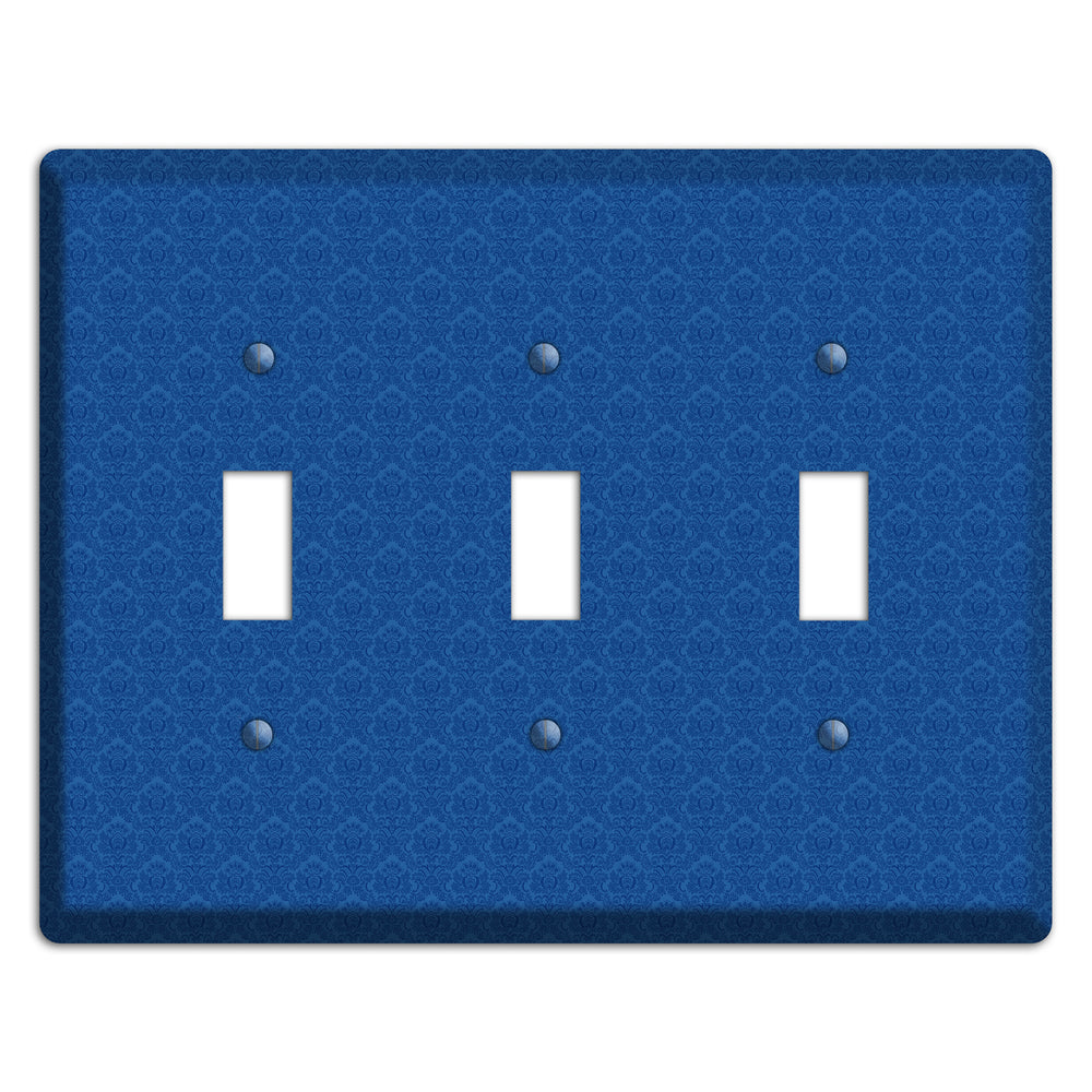 Blue Cartouche 3 Toggle Wallplate