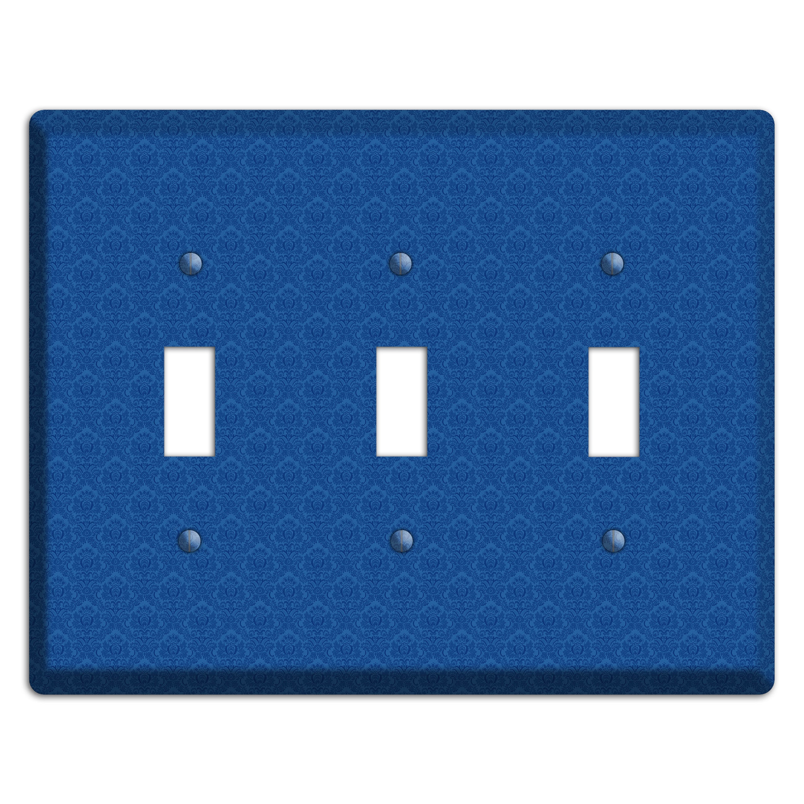 Blue Cartouche 3 Toggle Wallplate