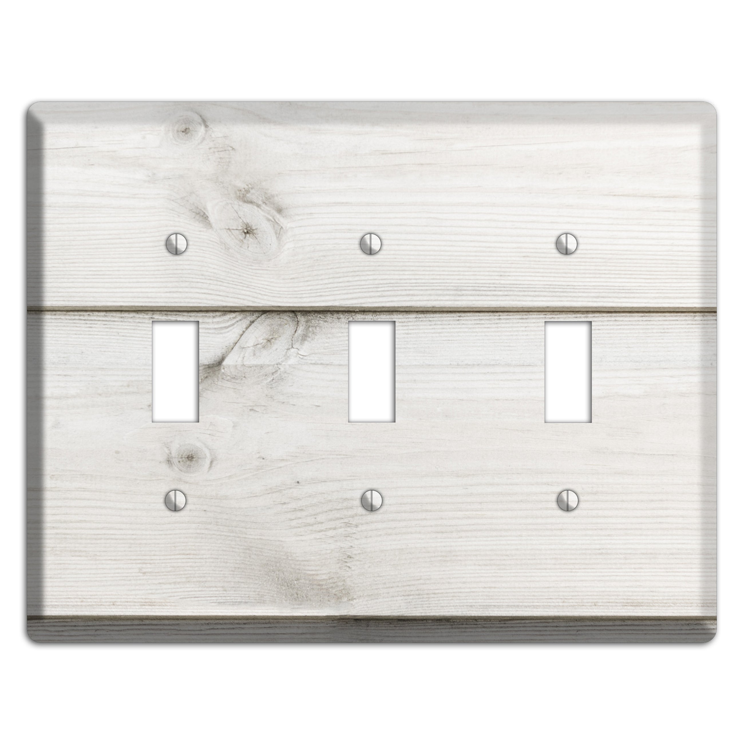 Timberwolf Antique 3 Toggle Wallplate