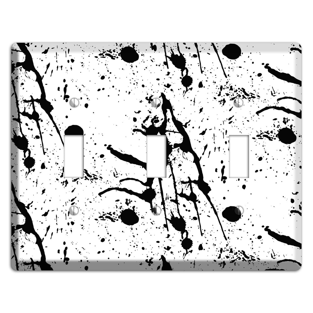 Ink Drips 8 3 Toggle Wallplate
