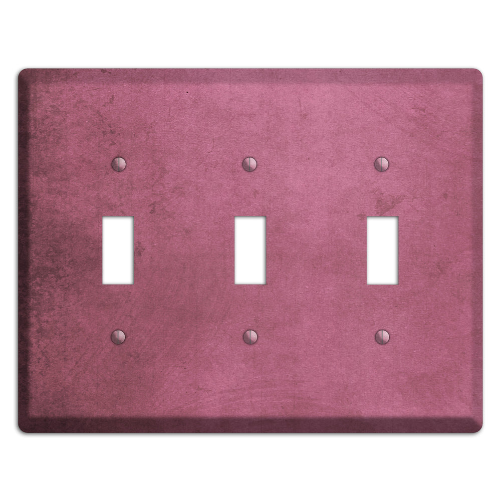 Coral Tree Vintage Grunge 3 Toggle Wallplate