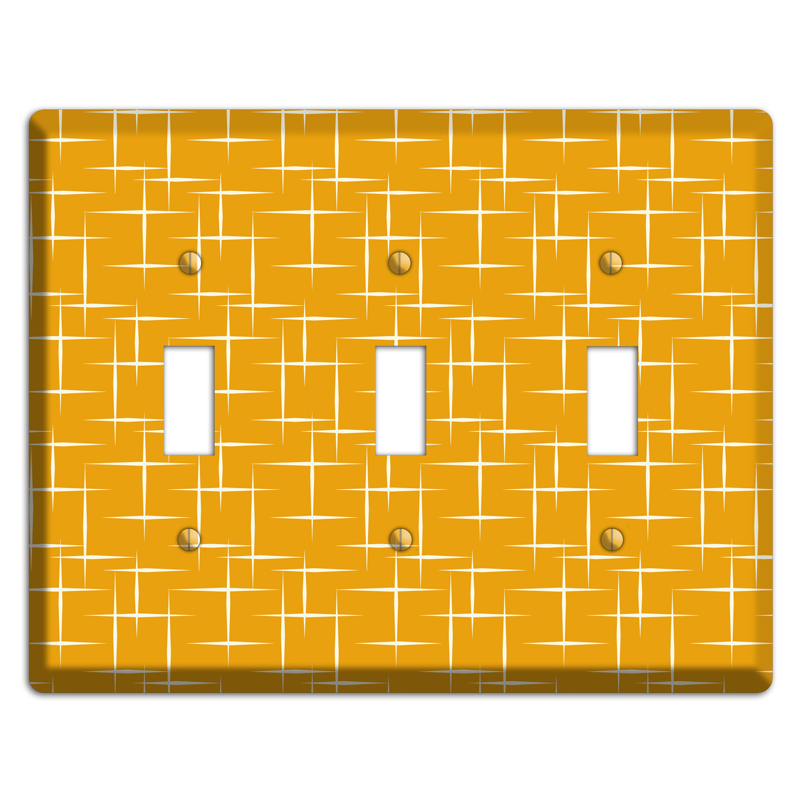 Orange Atomic 3 Toggle Wallplate