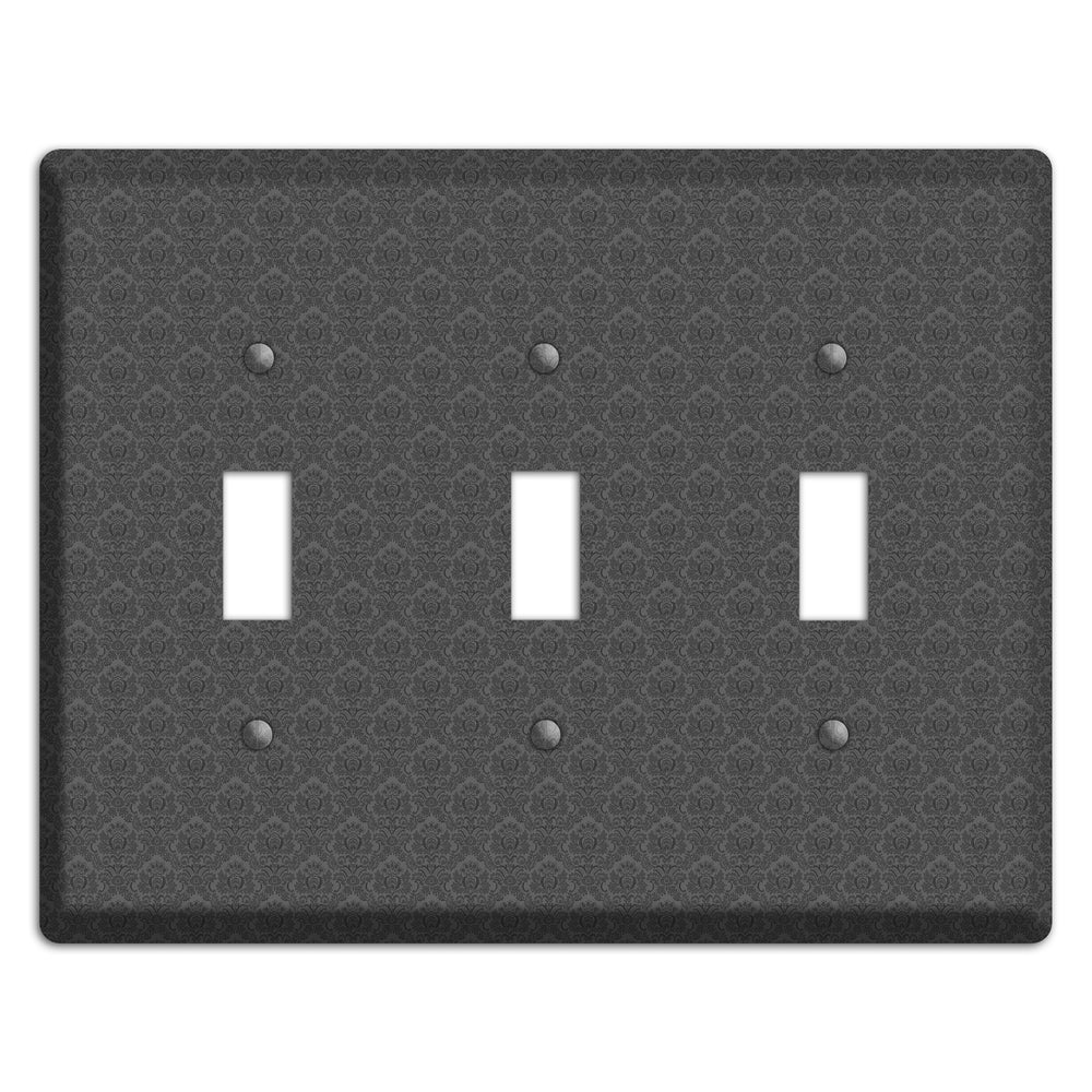 Dark Grey Cartouche 3 Toggle Wallplate