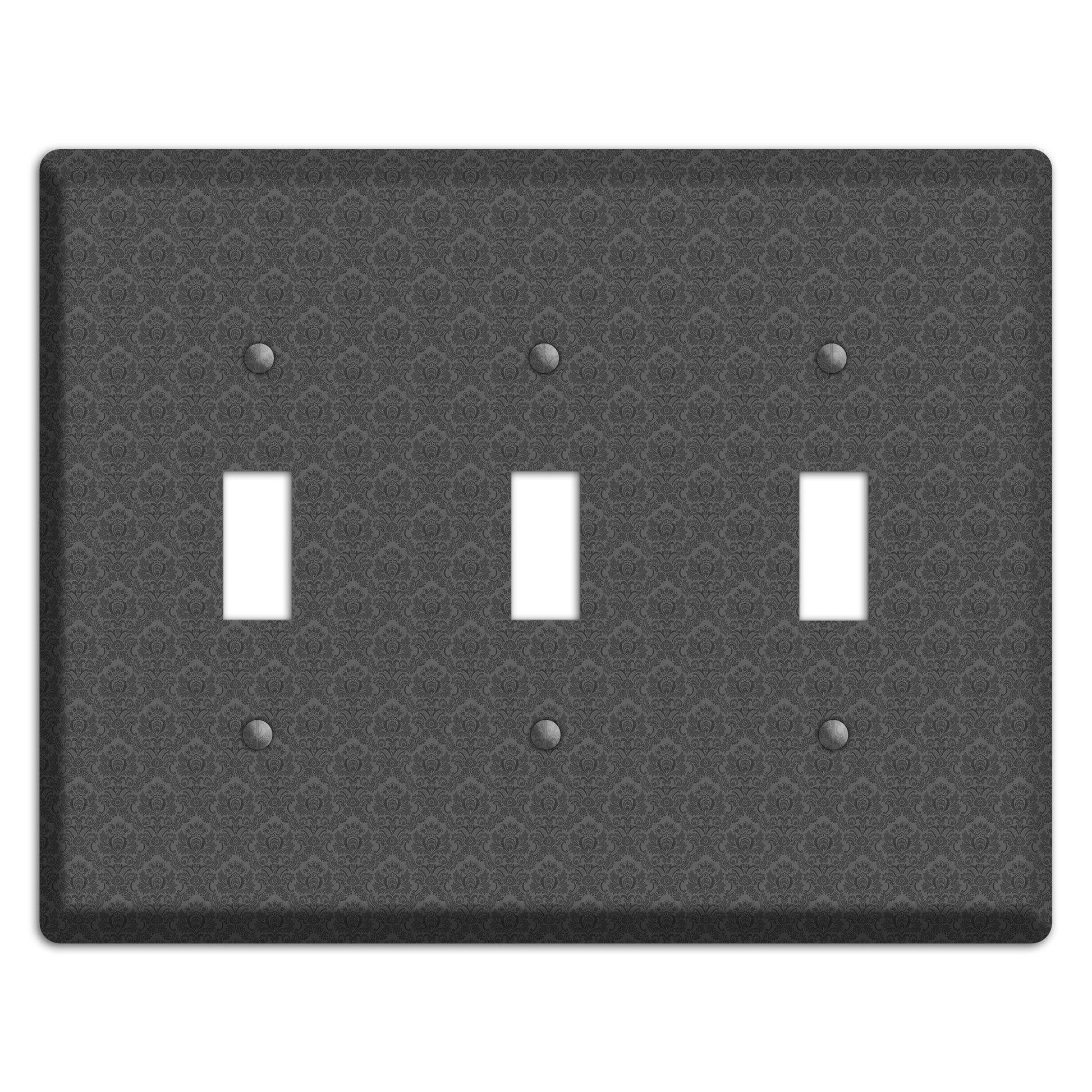 Dark Grey Cartouche 3 Toggle Wallplate