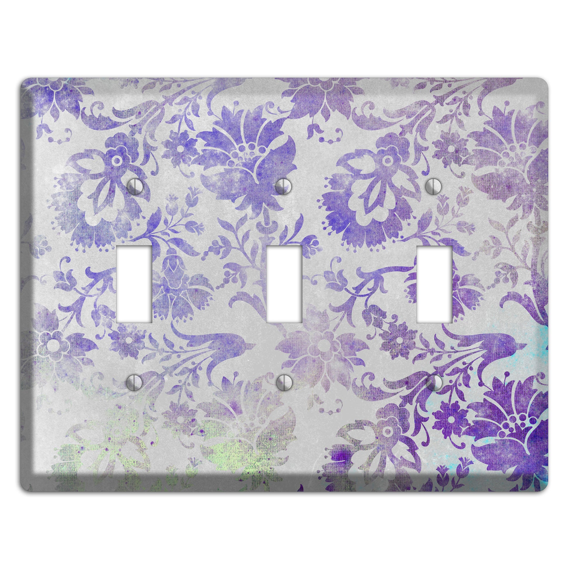Chatelle Whimsical Damask 3 Toggle Wallplate