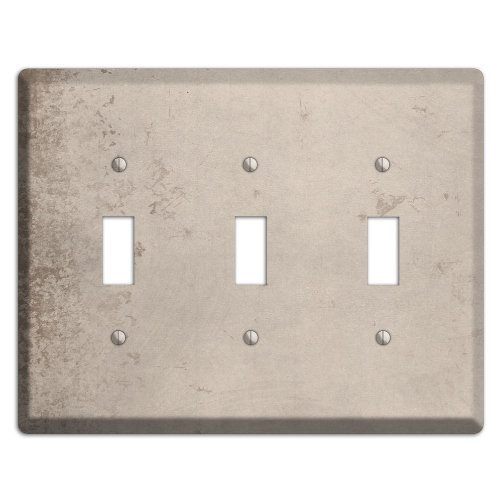 Sisal Vintage Grunge 3 Toggle Wallplate