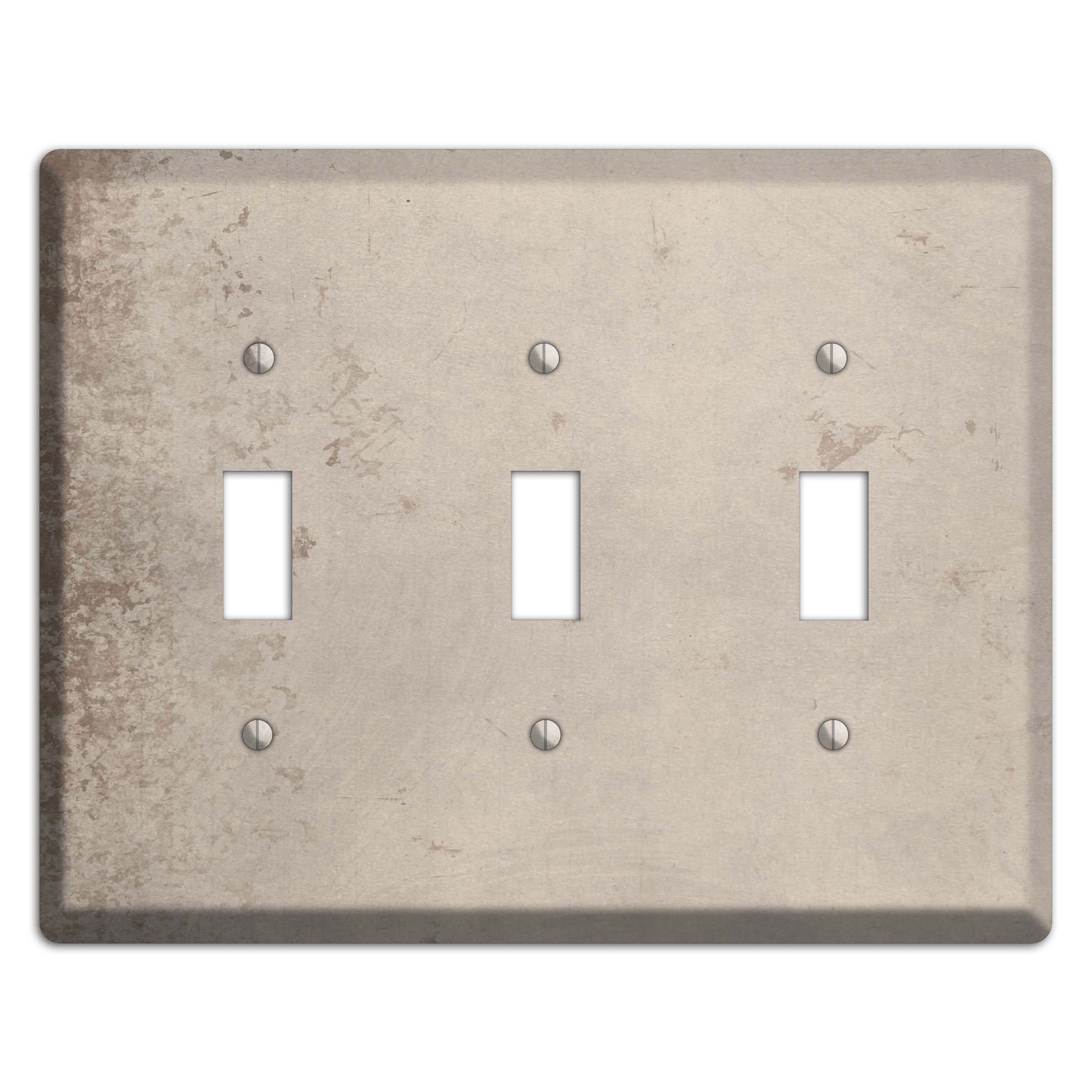 Sisal Vintage Grunge 3 Toggle Wallplate