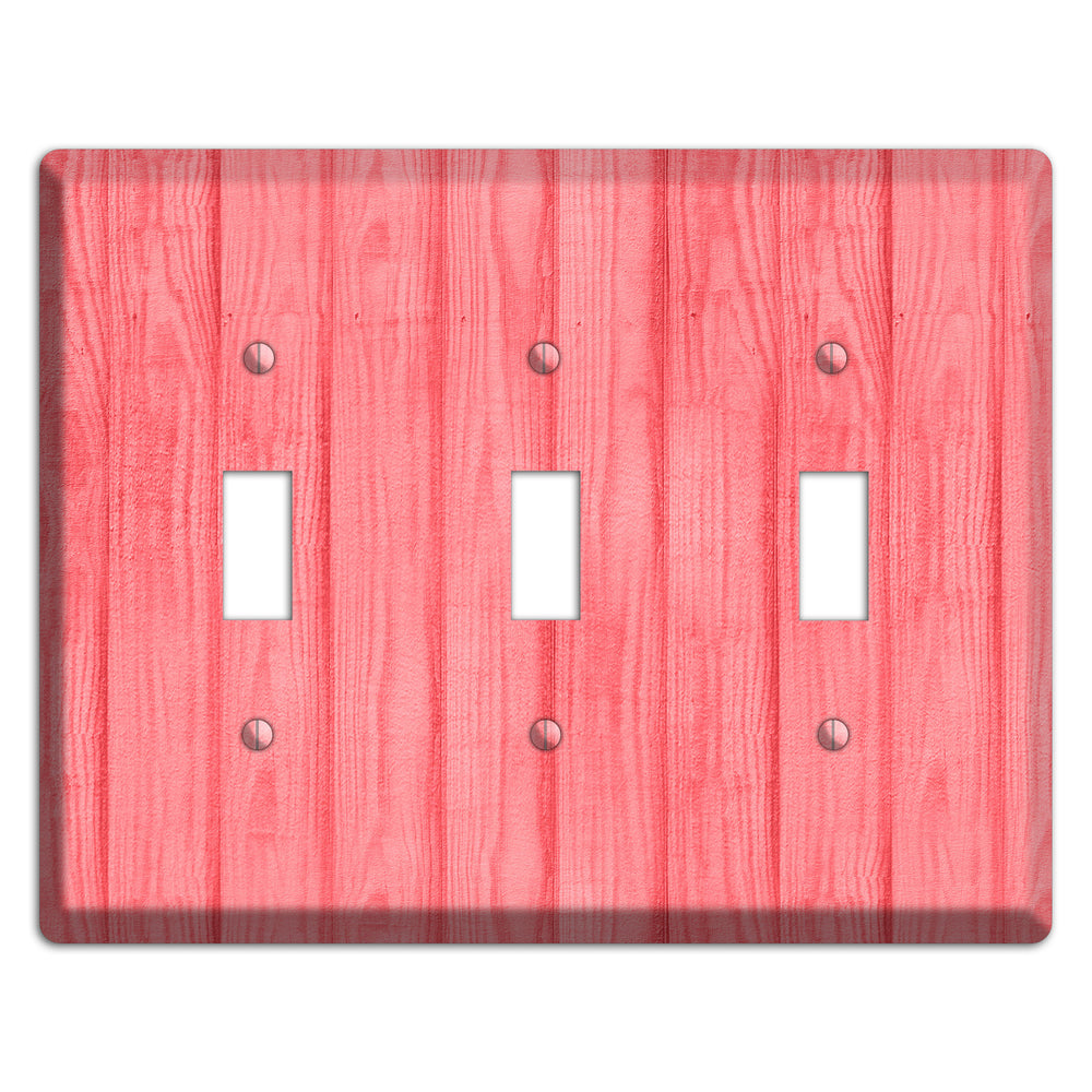 Geraldine Soft Coral 3 Toggle Wallplate