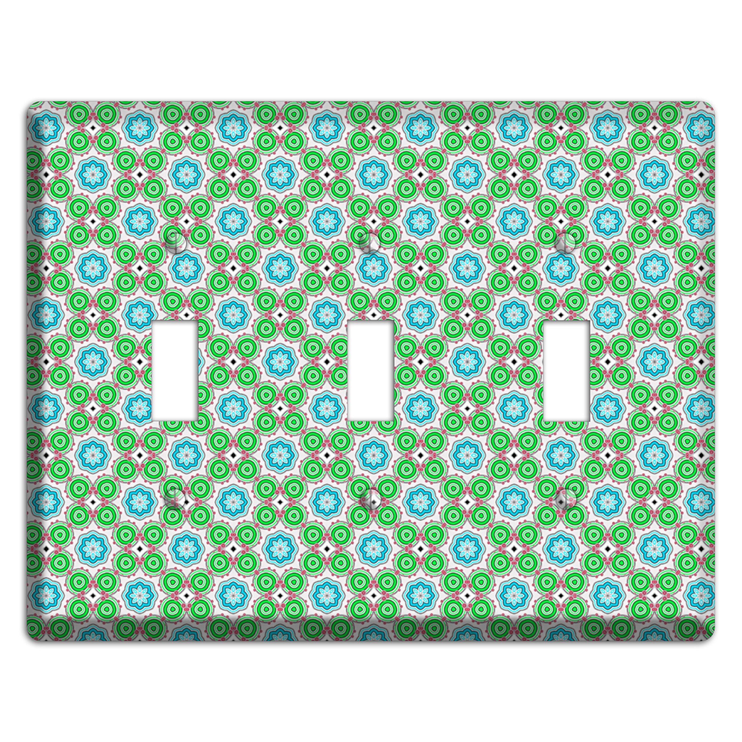 Green Foulard 5 3 Toggle Wallplate
