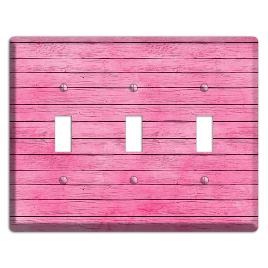 Carissma Pink Texture 3 Toggle Wallplate