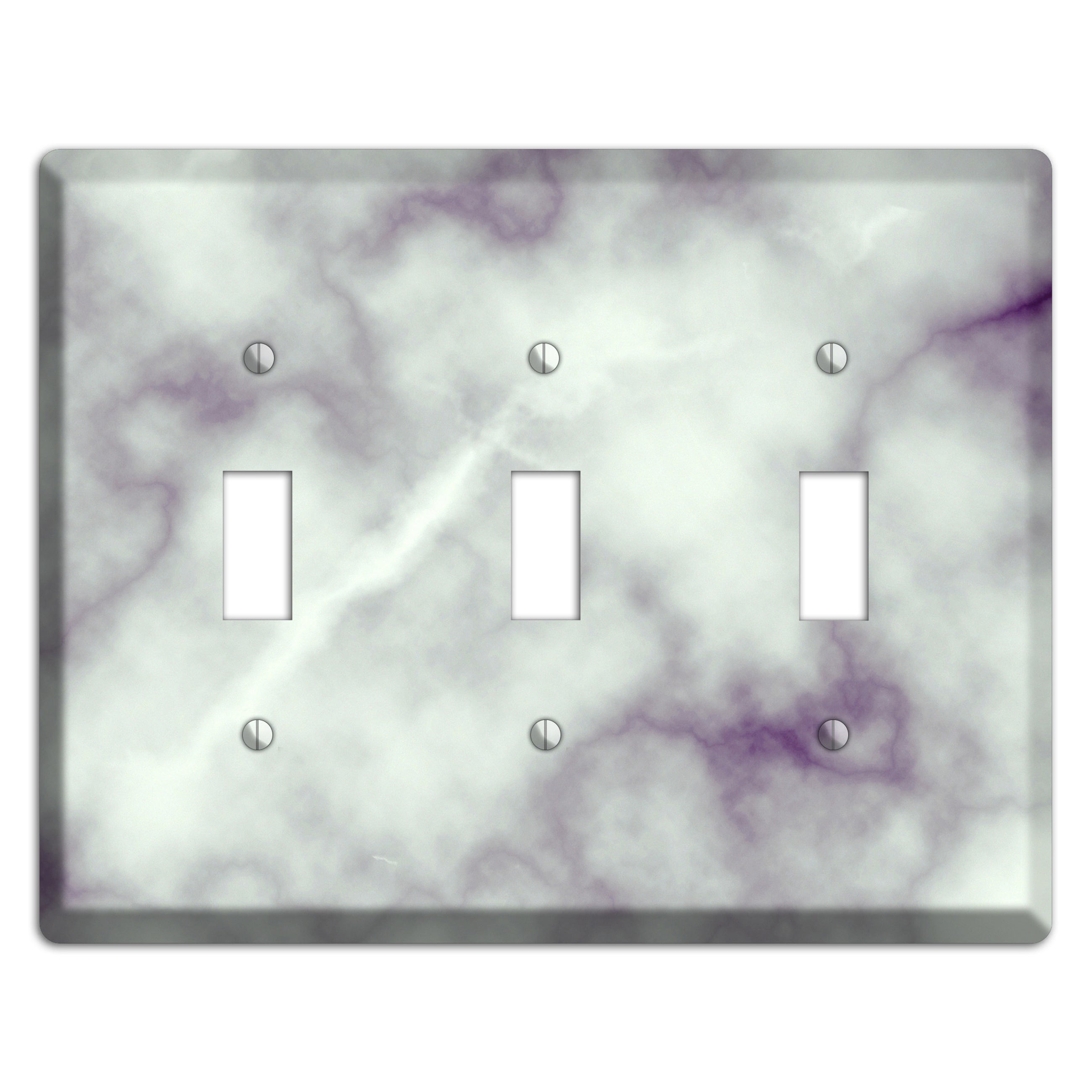 Gray Nurse Marble 3 Toggle Wallplate