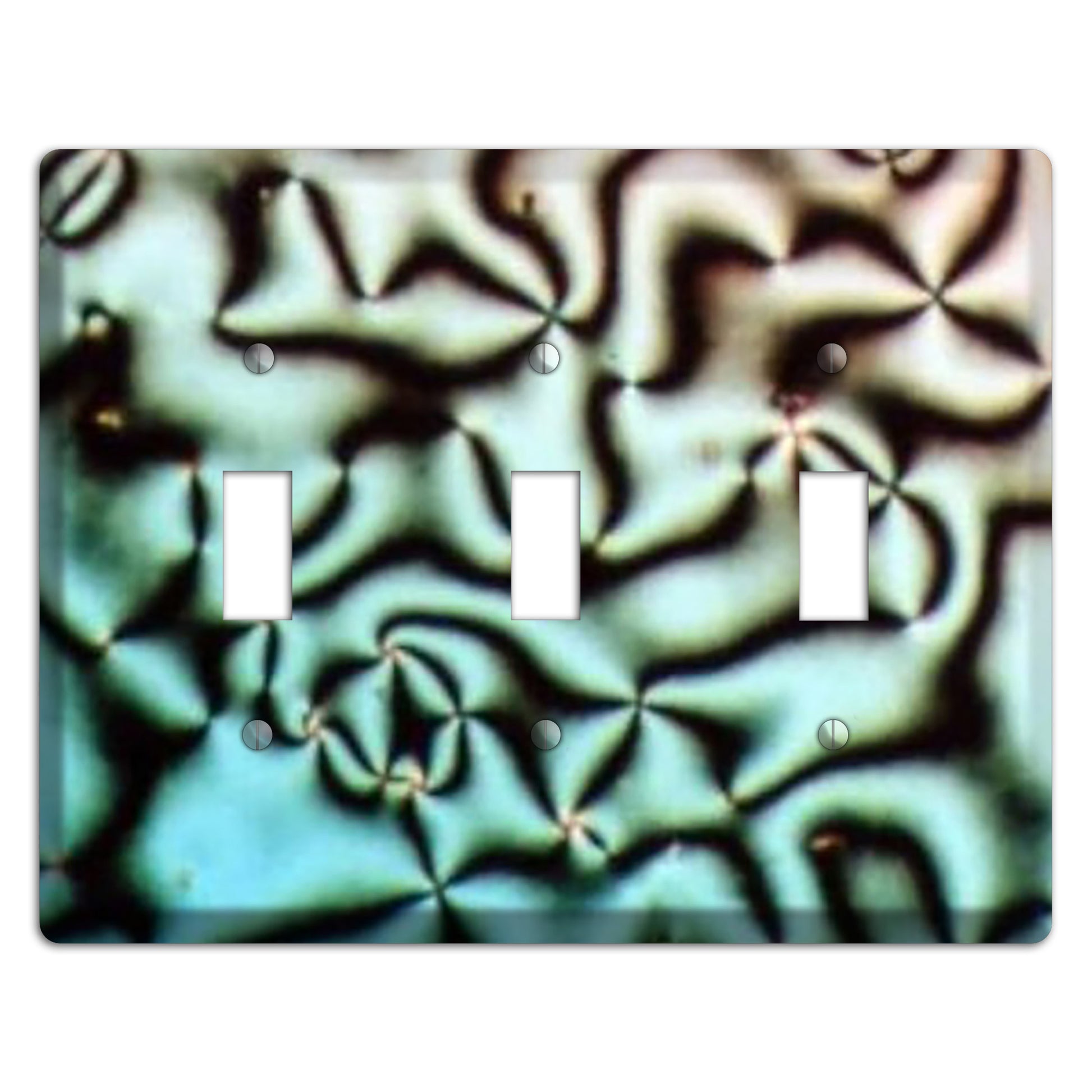 Nematische Phase Schlierentextur 3 Toggle Wallplate