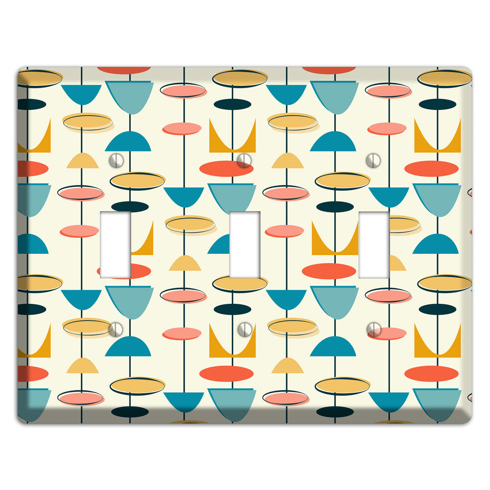 Retro Shapes 3 Toggle Wallplate