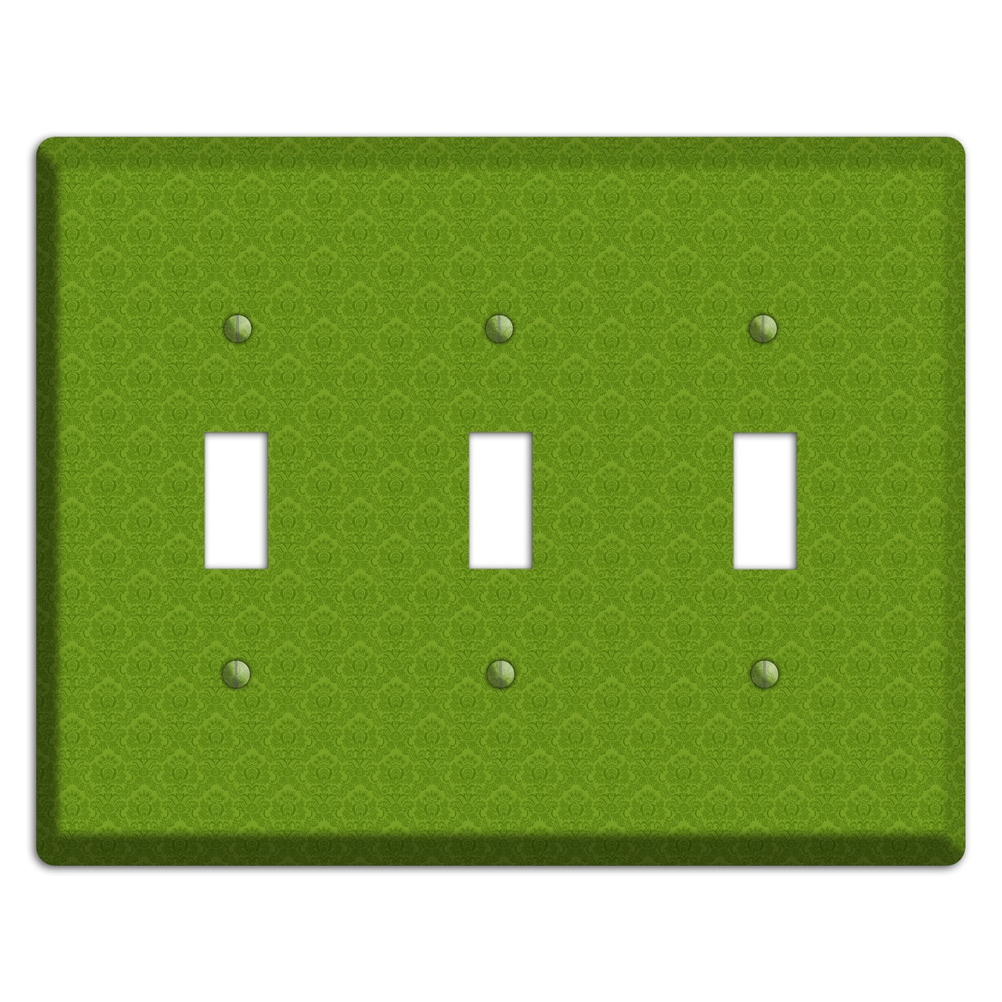 Green Cartouche 3 Toggle Wallplate