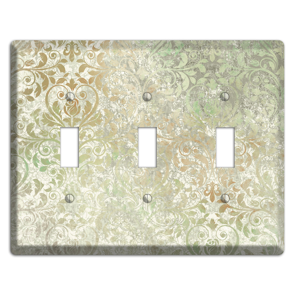 Tana Whimsical Damask 3 Toggle Wallplate
