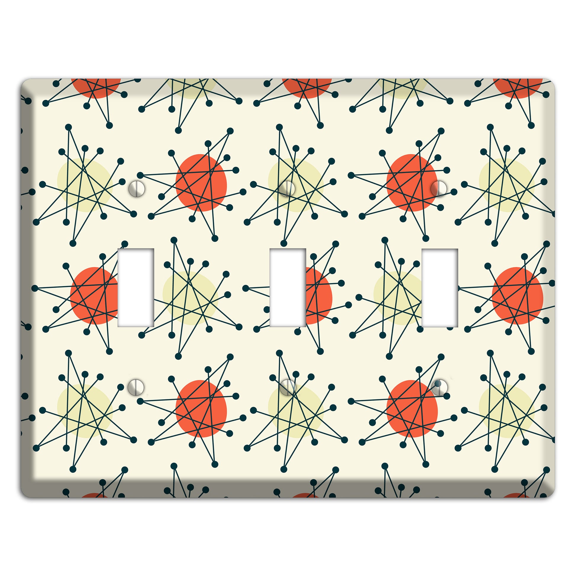 Atomic Star Burst 3 Toggle Wallplate