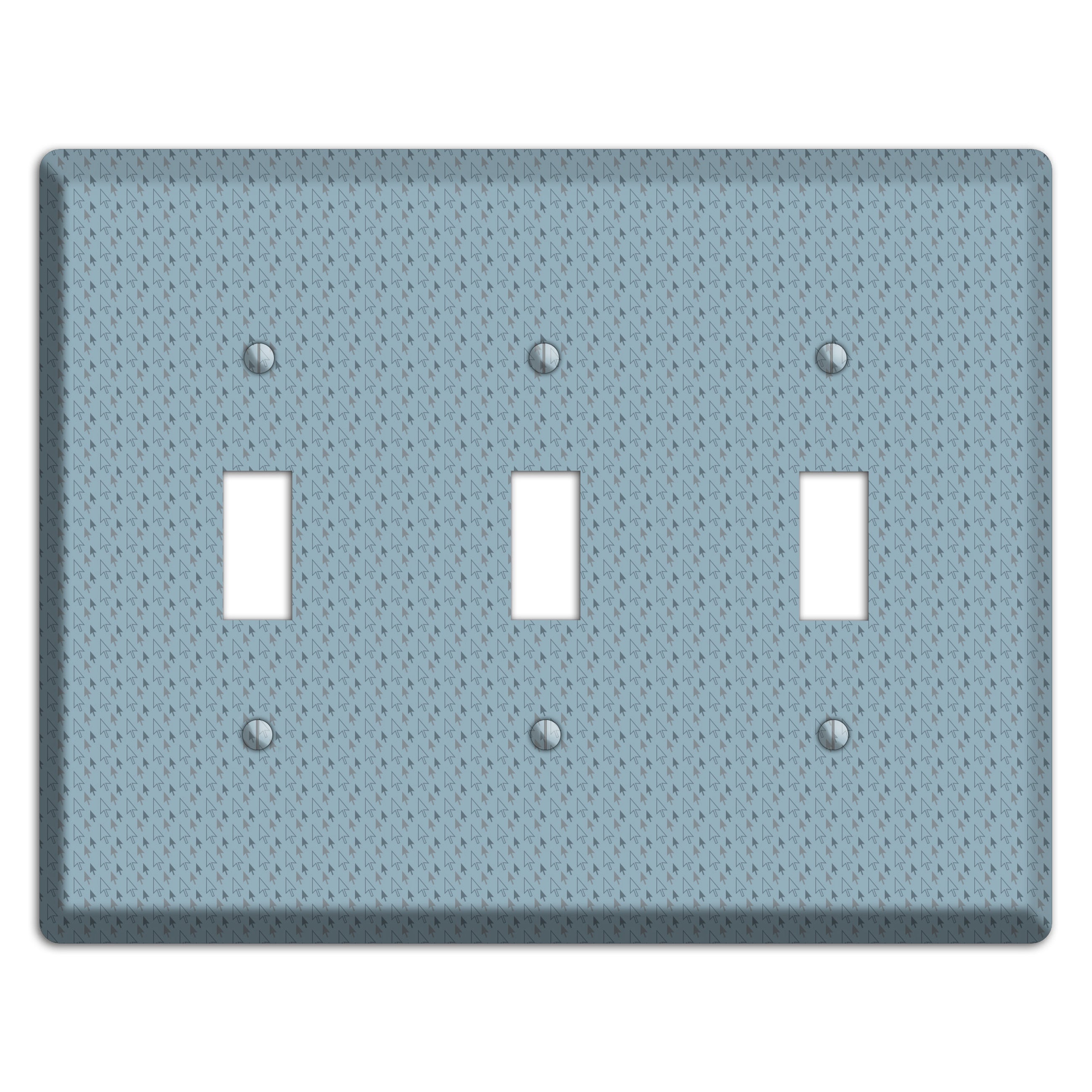 Blue Tiny Trees 3 Toggle Wallplate