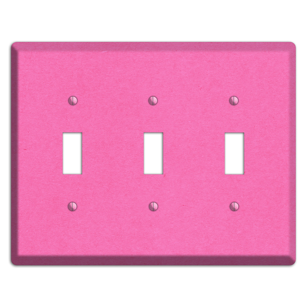 Persian Pink Kraft 3 Toggle Wallplate