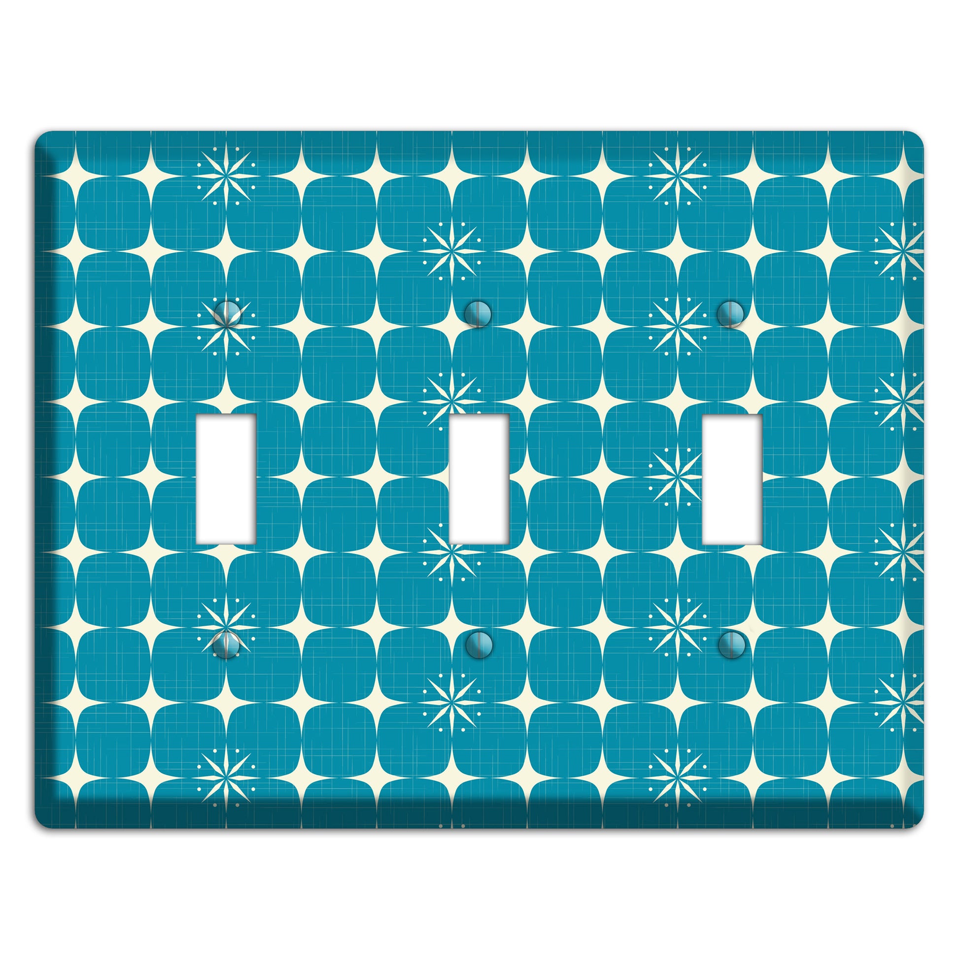 Blue Atomic 3 Toggle Wallplate