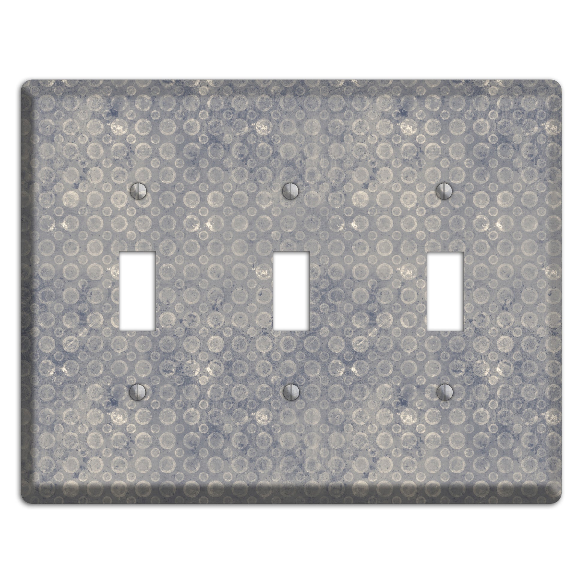 Grey Circles 3 Toggle Wallplate