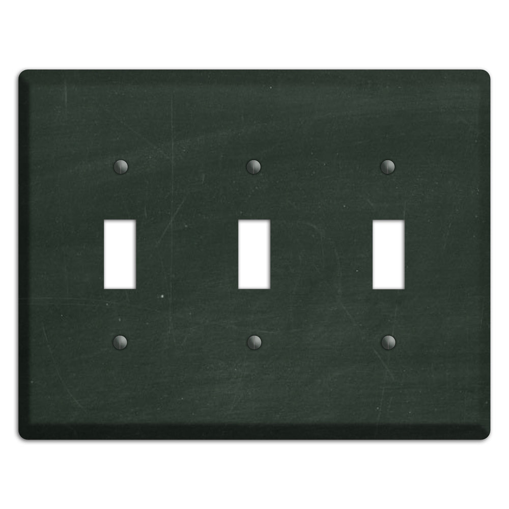 Chalk Black 3 Toggle Wallplate