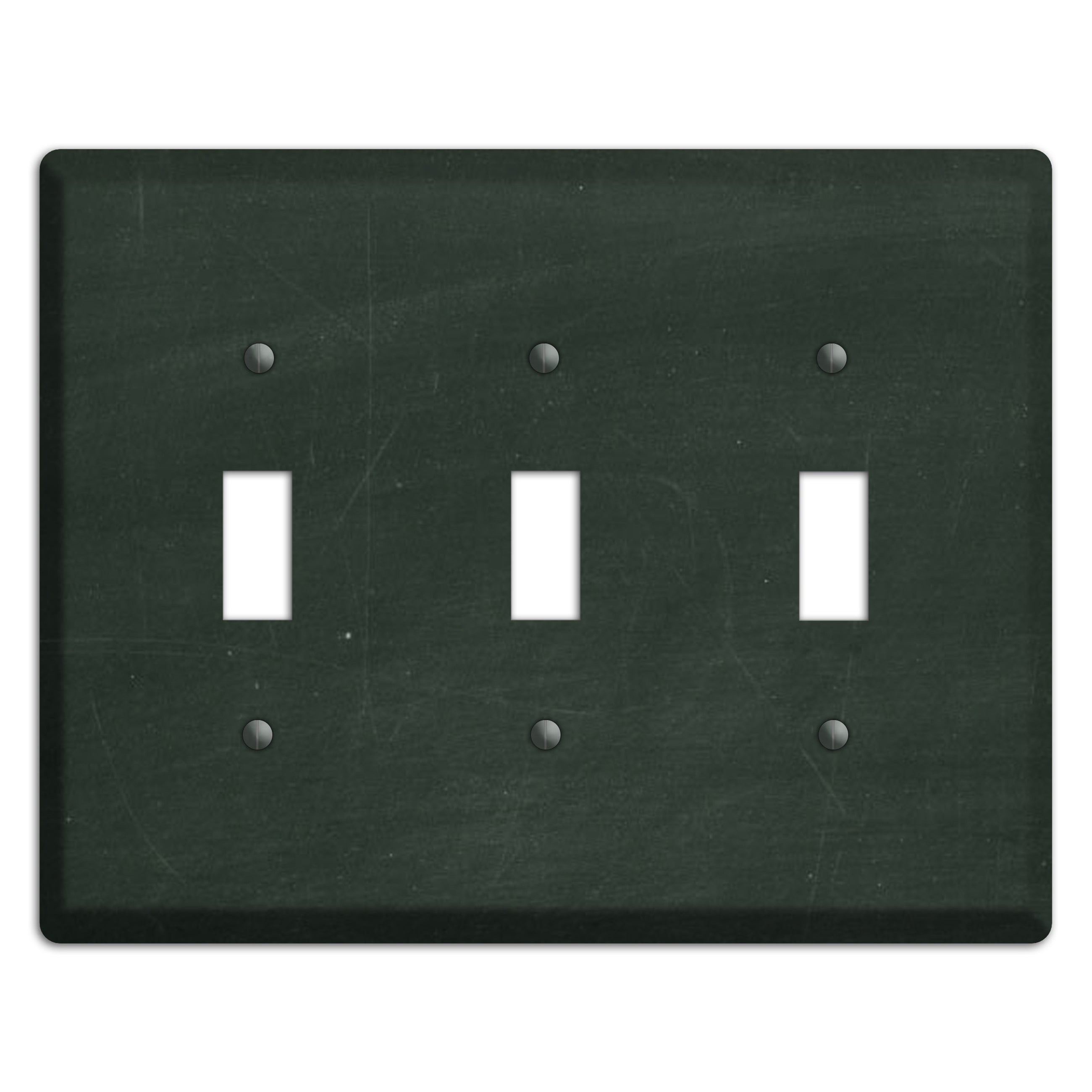 Chalk Black 3 Toggle Wallplate