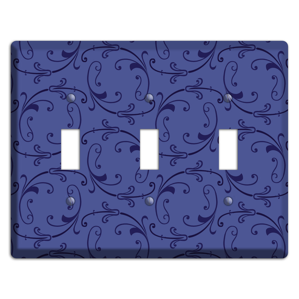 Green and Brown Argyle 3 Toggle Wallplate