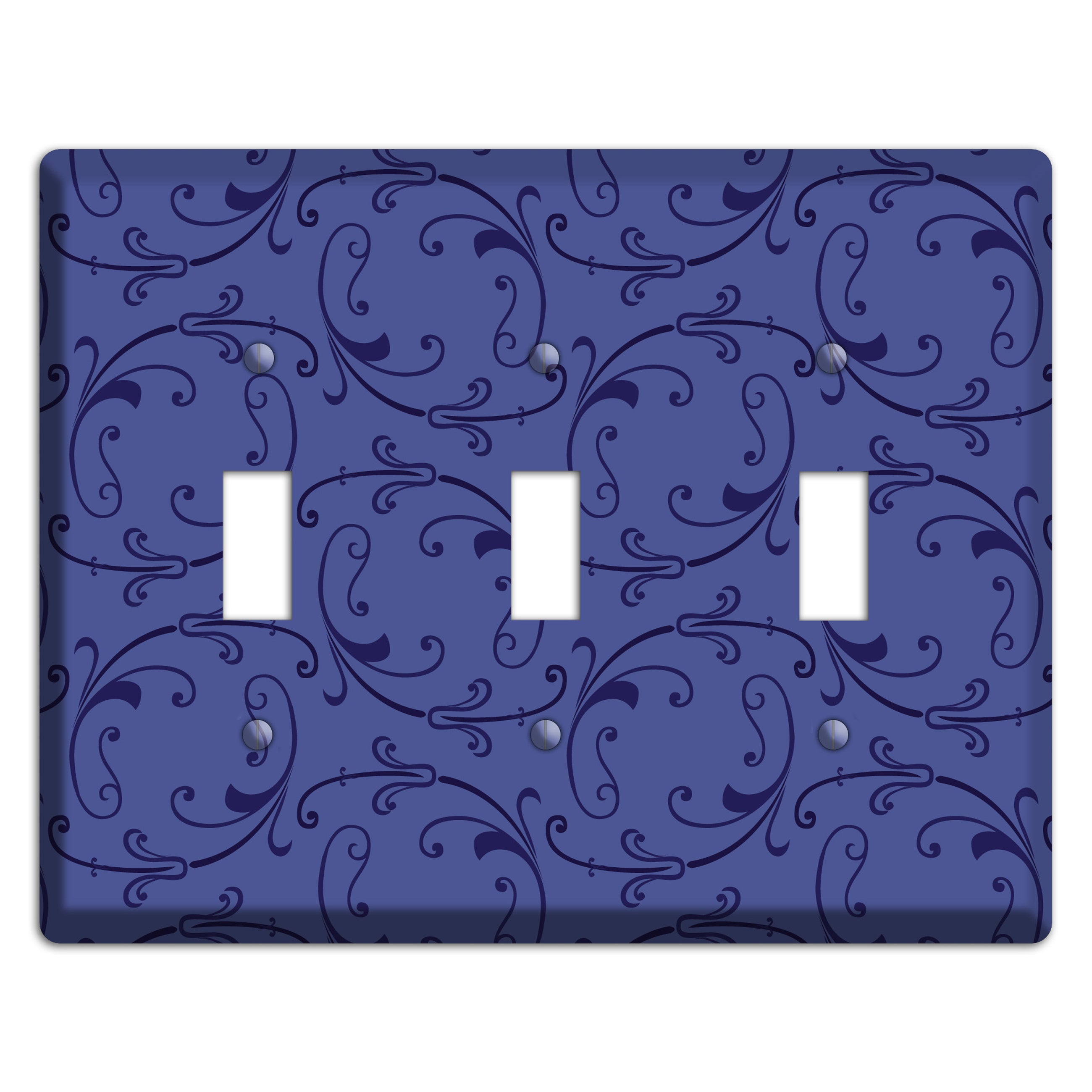 Green and Brown Argyle 3 Toggle Wallplate