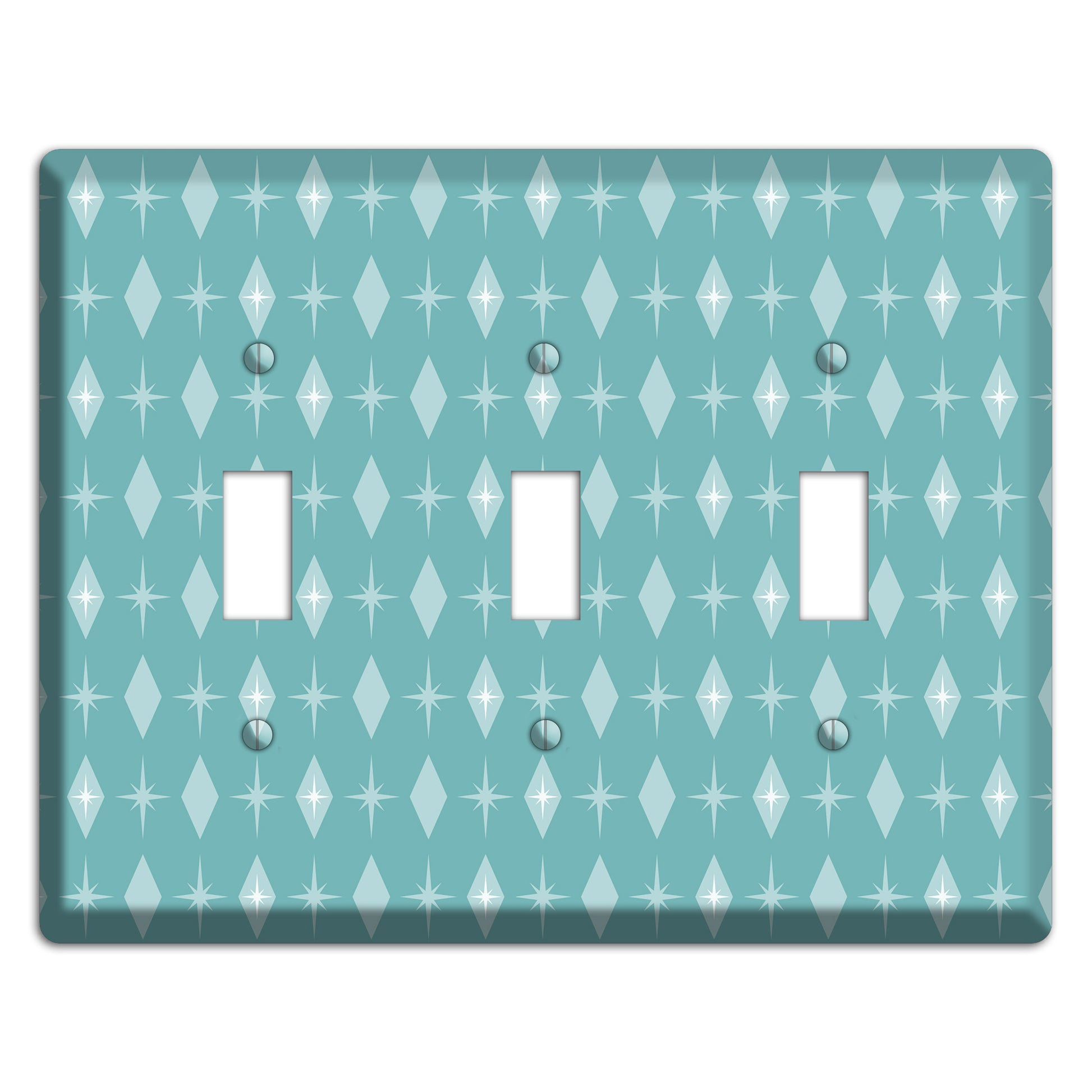 Blue Diamon 3 Toggle Wallplate