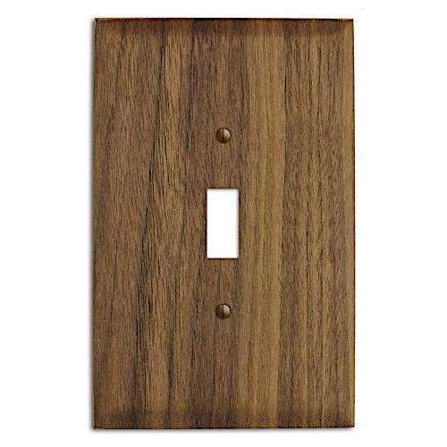 Oversized Discontinued Walnut Wood Cover Plates