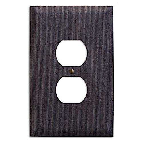 Wenge Wood Duplex Outlet Cover Plate:Wallplates.com